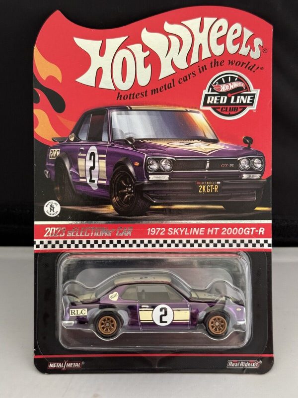 Hot Wheels RLC 1972 Skyline HT 2000GT-R Purple And Beige For Sale