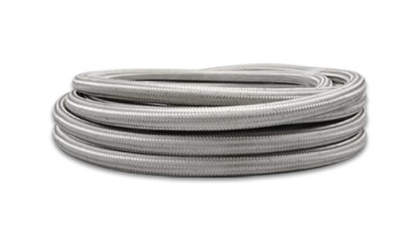 Vibrant -12 AN SS Braided Flex Hose (5 foot roll) Hot on Sale