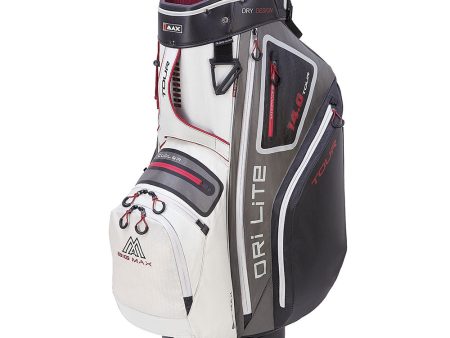 Big Max Dri Lite Tour Cart Bag - White Grey Black Merlot For Cheap