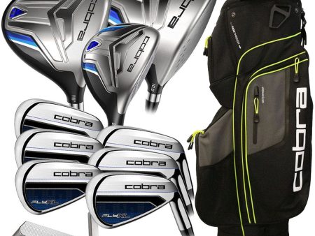 Cobra Fly XL 11-Piece Premium Cart Bag Package Set - Steel on Sale