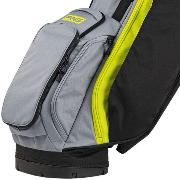 Ping Hoofer Stand Bag - Black Iron Neon Yellow Hot on Sale