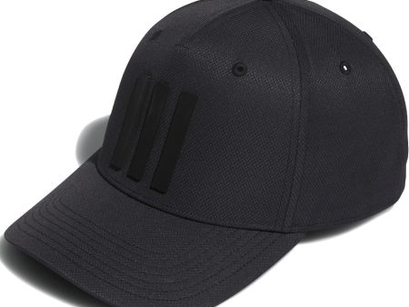 adidas Tour 3 Stripe Cap - Black Supply