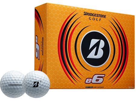 Bridgestone e6 Golf Balls - White - 12 Pack Fashion