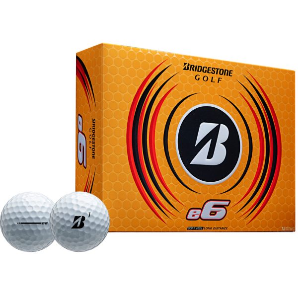 Bridgestone e6 Golf Balls - White - 12 Pack Fashion