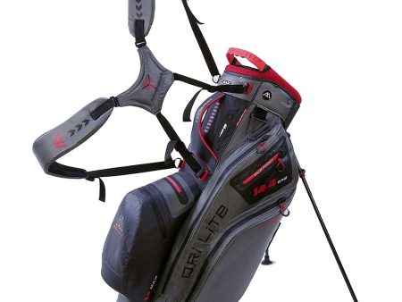 Big Max Dri Lite Hybrid 2 Stand Bag - Charcoal Black Red Online