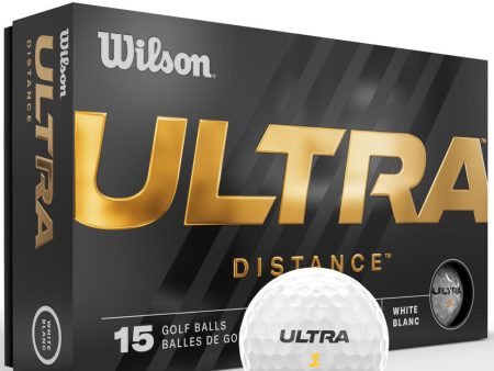 Wilson Ultra Distance Balls - 15 Pack - White Hot on Sale