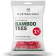 Masters Bamboo Graduated 1 1 4 Inch Red Tees - Pack of 25 For Cheap