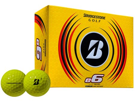 Bridgestone e6 Golf Balls - Yellow - 12 Pack Online now