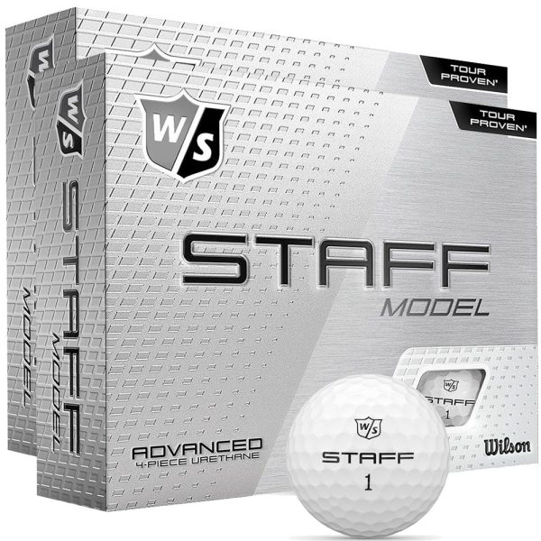 Wilson Model Golf Balls - White - Double Dozen Online