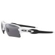 Oakley Flak 2.0 XL Sunglasses - Prizm Black Polarized Lens - Polished White Frame Fashion