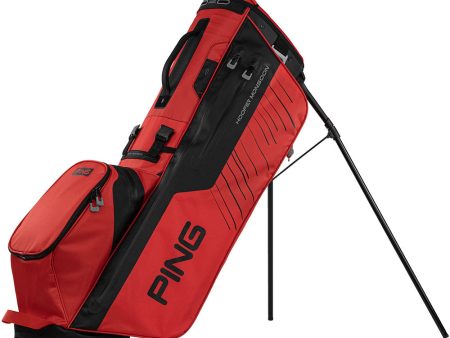 Ping Hoofer Monsoon 231 Waterproof Stand Bag - Red Black on Sale