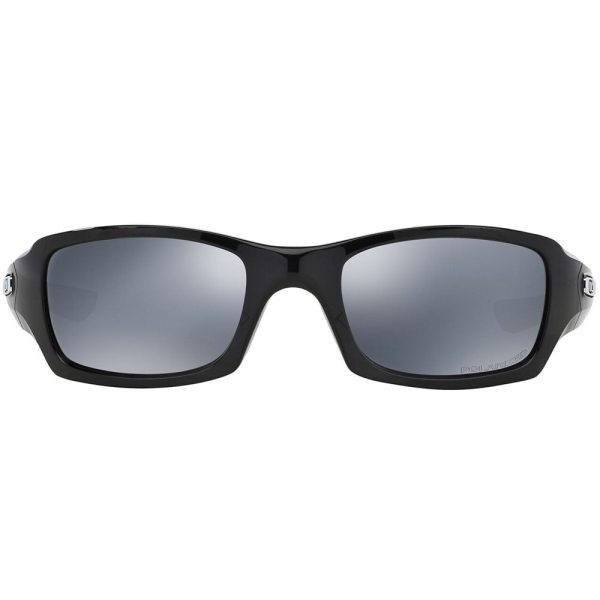 Oakley Fives Squared Sunglasses - Black Iridium Polarized Lens - Polished Black Frame Hot on Sale