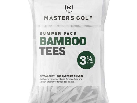 Masters Bamboo 3 1 4  Tees - White Bag 15 Pack For Sale