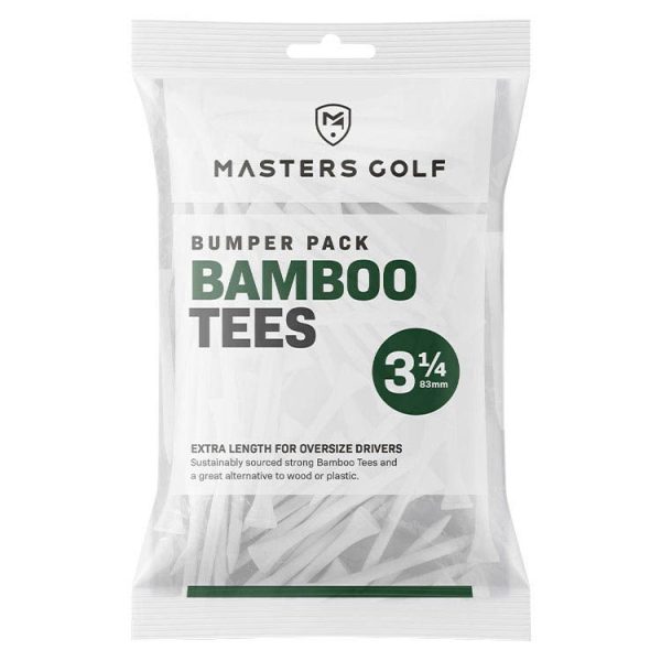 Masters Bamboo 3 1 4  Tees - White Bag 15 Pack For Sale