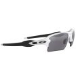 Oakley Flak 2.0 XL Sunglasses - Prizm Black Polarized Lens - Polished White Frame Fashion