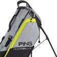 Ping Hoofer Lite Stand Bag - Black Iron Neon Yellow Online now