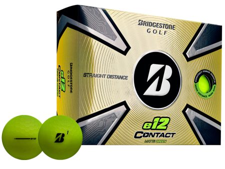 Bridgestone e12 Contact Golf Balls - Matte Green - 12 Pack Discount