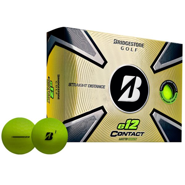 Bridgestone e12 Contact Golf Balls - Matte Green - 12 Pack Discount