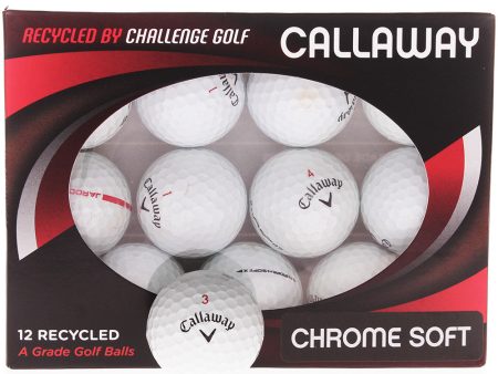 Callaway Chromesoft X Refurbished A-Grade Golf Balls - 12 Pack - White Supply