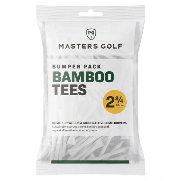 Masters Bamboo 2 3 4  Tees - White Bag 20 Pack For Cheap