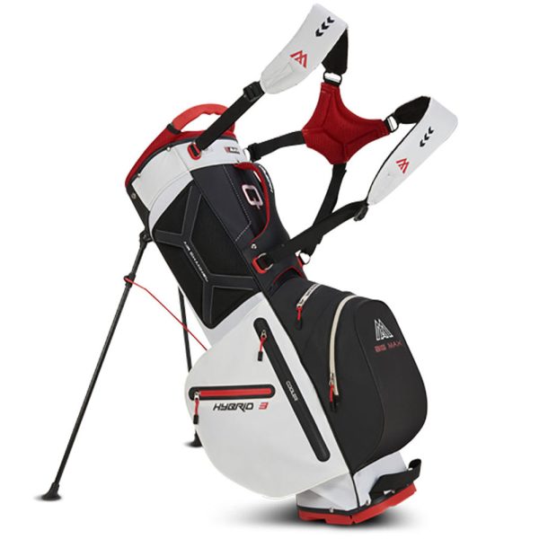 Big Max Aqua Hybrid 3 Stand Bag - Black White Red Online Sale