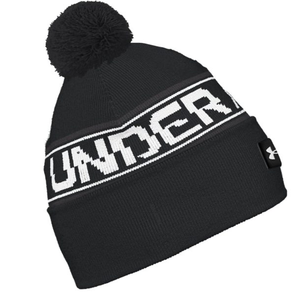 Under Armour Halftime Pom Beanie - Black Fashion