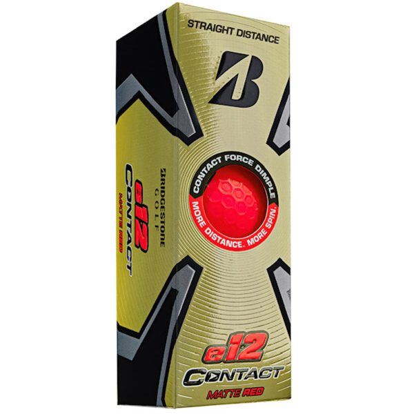 Bridgestone e12 Contact Golf Balls - Matte Red - 12 Pack on Sale