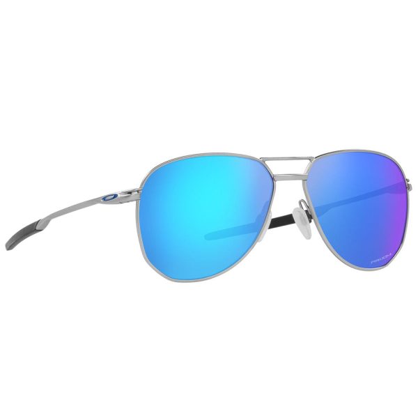 Oakley Contrail Sunglasses - Prizm Sapphire Lens - Satin Chrome Frame For Cheap