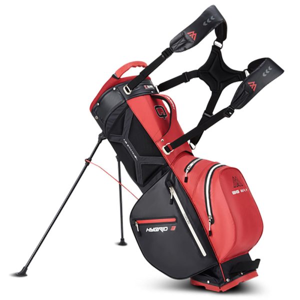 Big Max Aqua Hybrid 3 Stand Bag - Red Black For Cheap