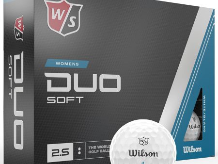 Wilson Duo Soft Ladies Golf Balls - White - 12 Pack Hot on Sale