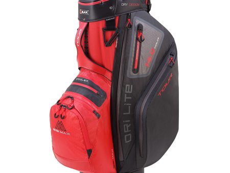 Big Max Dri Lite Tour Cart Bag - Red Black Online now