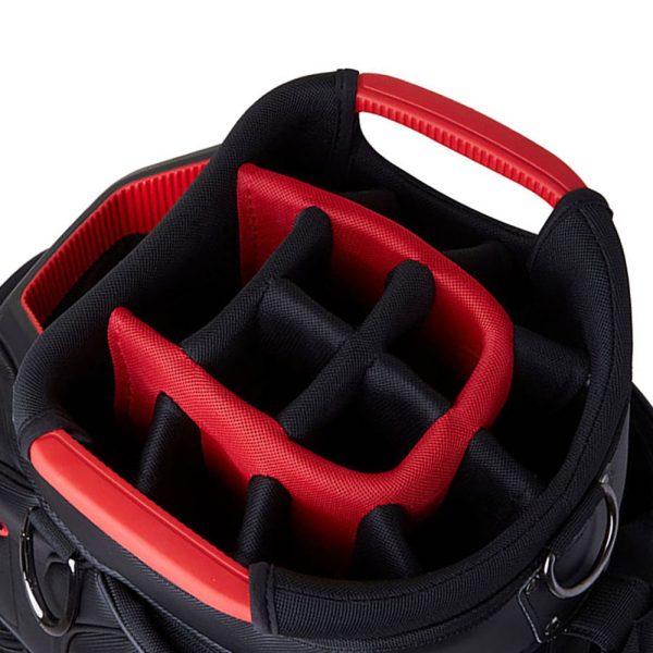 TaylorMade Deluxe Cart Bag - Black Red Online Hot Sale