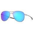 Oakley Contrail Sunglasses - Prizm Sapphire Lens - Satin Chrome Frame For Cheap