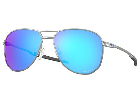 Oakley Contrail Sunglasses - Prizm Sapphire Lens - Satin Chrome Frame For Cheap