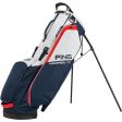 Ping Hoofer Lite Stand Bag - Navy Platinum Red For Cheap