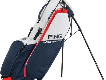 Ping Hoofer Lite Stand Bag - Navy Platinum Red For Cheap