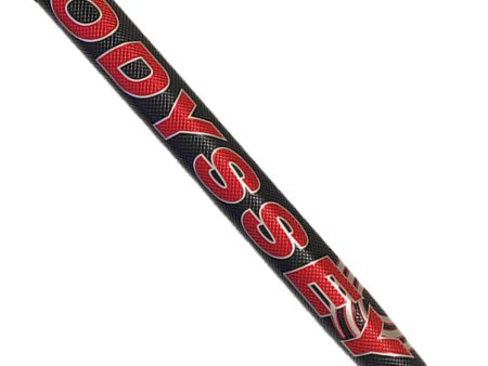 Odyssey White Hot OG Oversize Putter Grip - Black Red Fashion