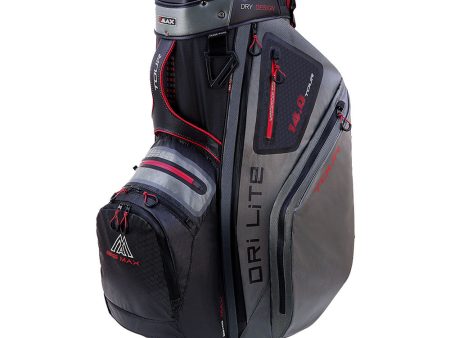 Big Max Dri Lite Tour Cart Bag - Black Charcoal Merlot Online now