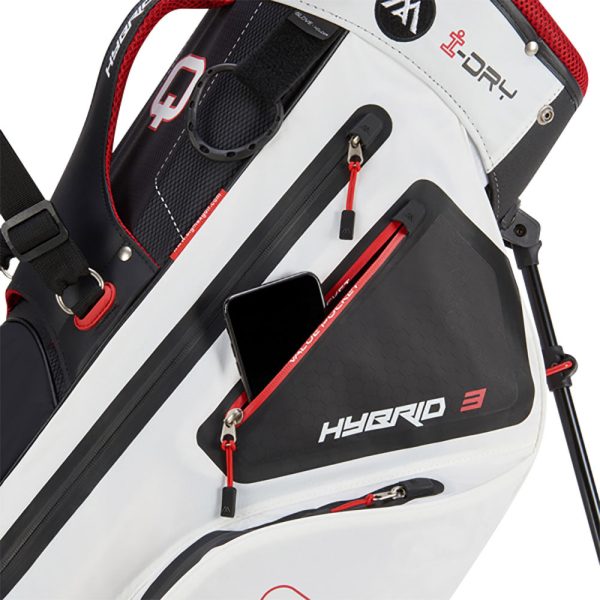 Big Max Aqua Hybrid 3 Stand Bag - Black White Red Online Sale