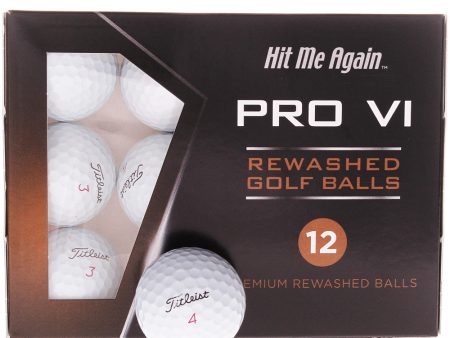 Titleist PRO V1X Refurbished A-Grade Golf Balls - 12 Pack - White Fashion