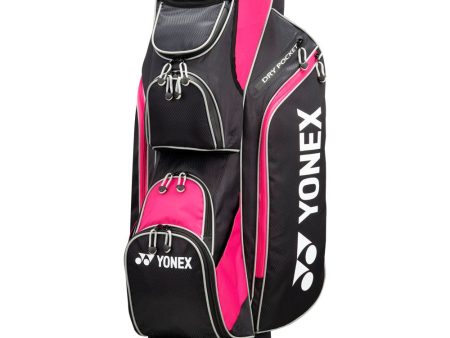 Yonex Waterproof Cart Bag - Black Pink For Sale