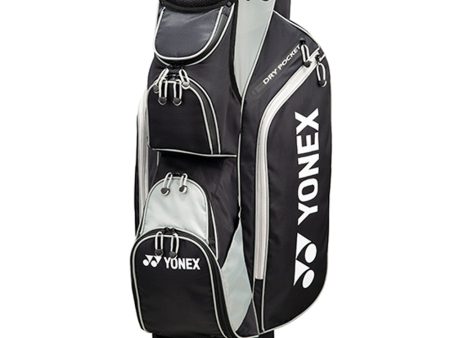 Yonex Waterproof Cart Bag - Black Silver For Sale