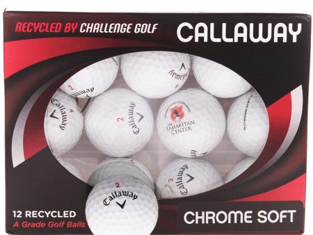 Callaway Chromesoft Refurbished A-Grade Golf Balls - 12 Pack - White For Sale