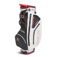 Big Max Aqua Hybrid 3 Stand Bag - Black White Red Online Sale