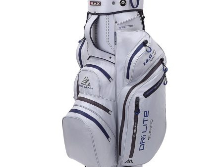 Big Max Dri Lite Silencio 2 Organiser Cart Bag - Silver Navy Online now