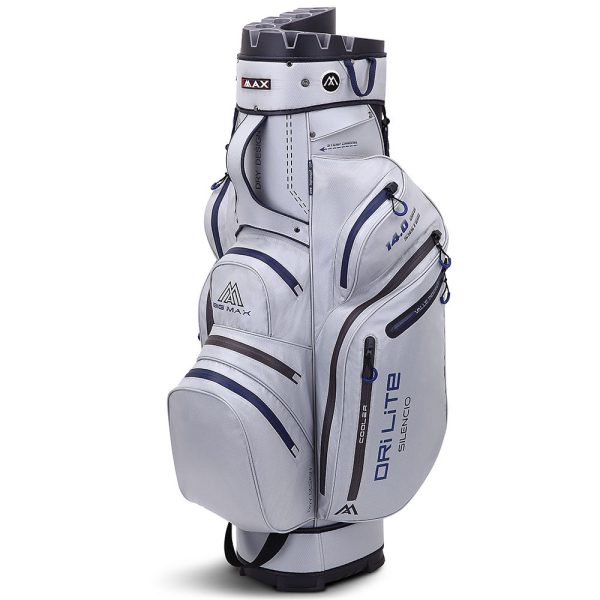 Big Max Dri Lite Silencio 2 Organiser Cart Bag - Silver Navy Online now