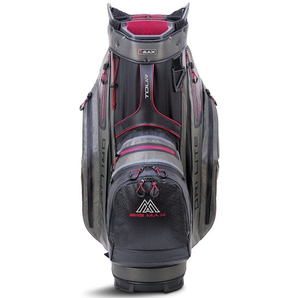 Big Max Dri Lite Tour Cart Bag - Black Charcoal Merlot Online now