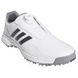 adidas CP Traxion BOA Golf Shoes - White Grey Silver For Sale