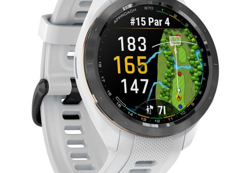 Garmin Approach S70 Golf GPS Smart Watch - White Sale