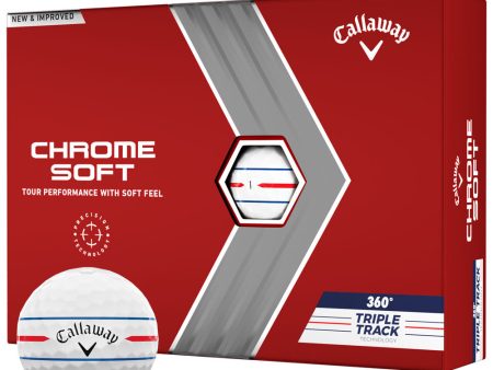 Callaway Chrome Soft 360 Triple Track Golf Balls (12 Pack) Discount